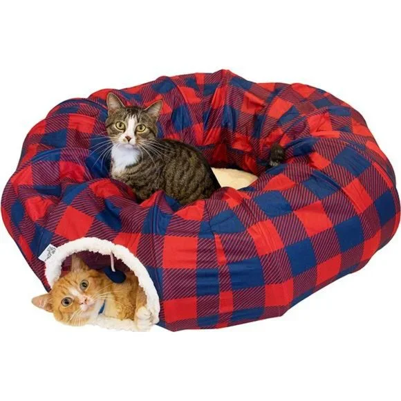 Kitty City Large Cat Tunnel Bed, Cat Bed, Pop Up Bed, Cat Toys