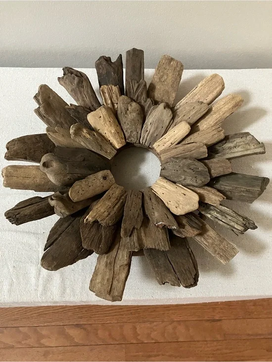 Driftwood Sunburst Wall Decor - Natural Brown