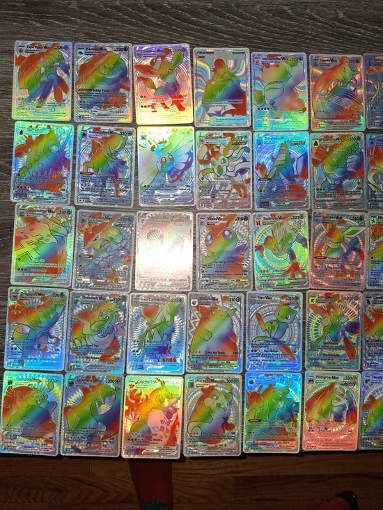 Holographic Pikachu & Ash Card Deck Box - Silver Holo