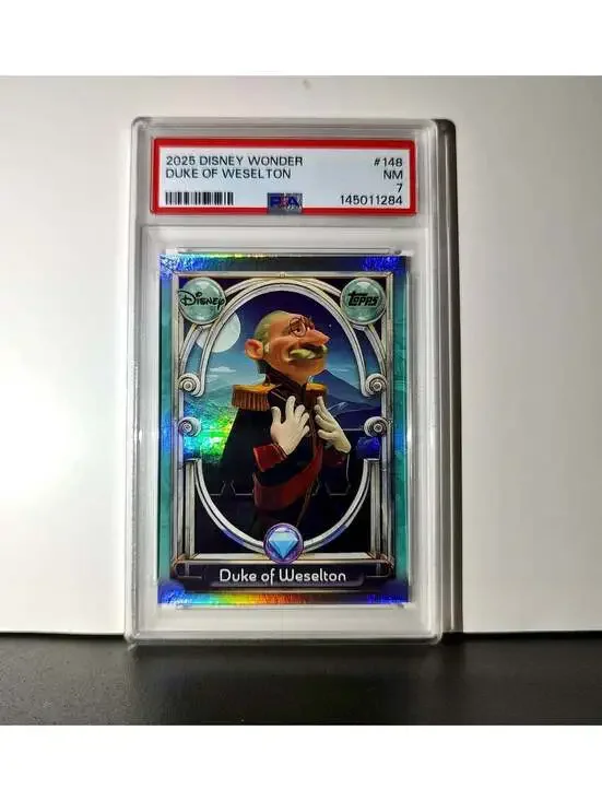 Duke of Weselton 2025 Topps Disney Wonder #148 Diamond Card Frozen PSA 7