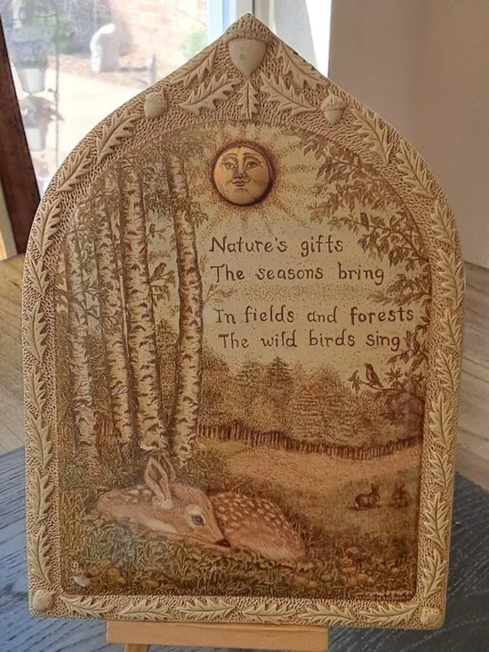 Scrimshaw Nature's Gifts Wall Plaque Wall Plaque Moosup Valley, Rachel Badeau