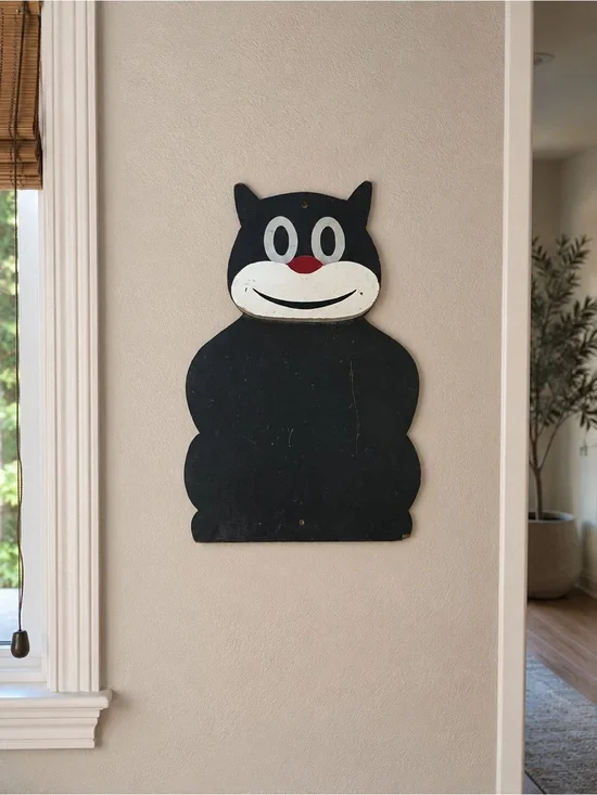 Super Cute Antique Vintage Felix the Cat Chalkboard Blackboard.