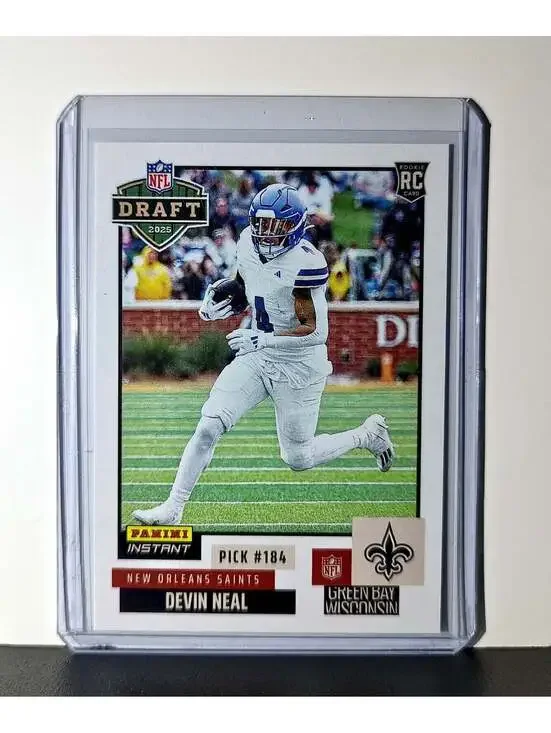 Devin Neal Rookie 2025 NFL Draft #34 Football Card New Orleans Saints 1 of 720
