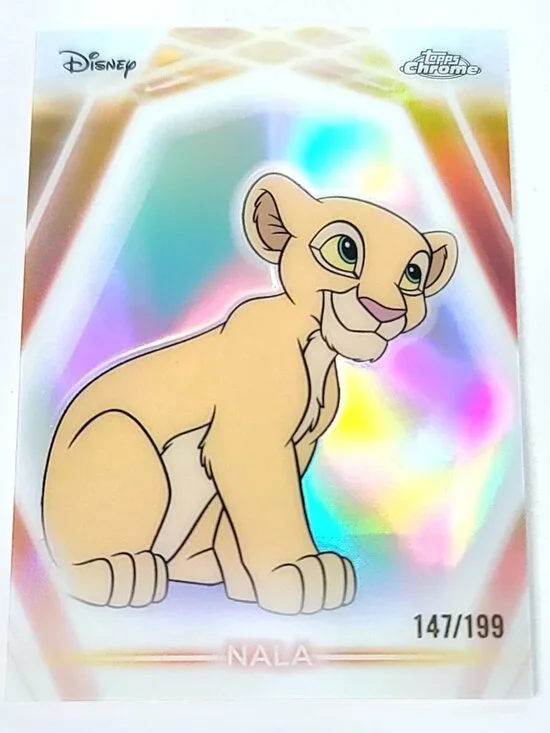 Nala Topps 2026 Disney Neon Holo Chrome Refractor Limited 147/199 CNE