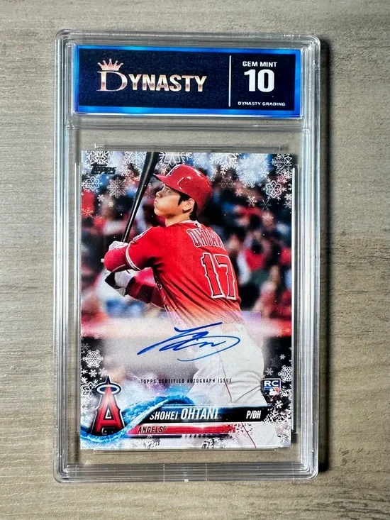 Shohei Ohtani Signed Rookie 2018 Gem Mint 10 Topps Holiday 1/5 #ASO Novelty Card