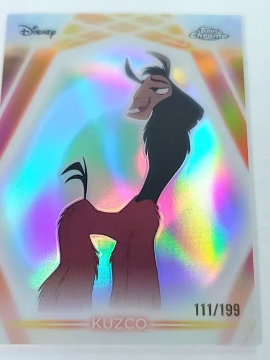 Kuzco Topps 2026 Disney Neon Holo Chrome Refractor Limited 111/199 CNE