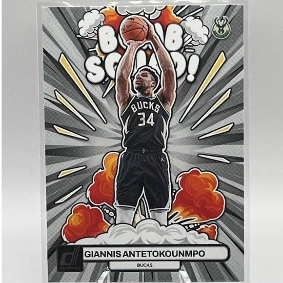 Giannis Antetokounmpo Bomb Squad 2022 Panini Donruss 12 NBA Milwaukee Bucks