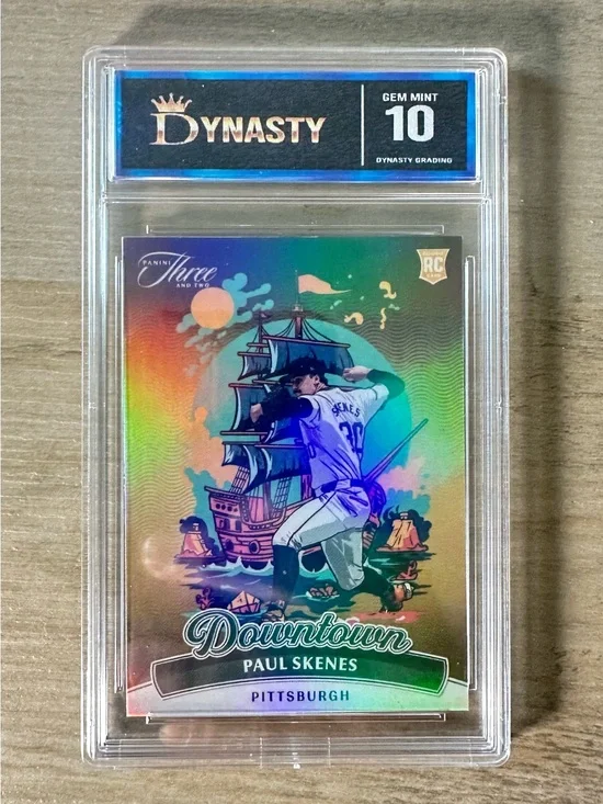 Paul Skenes Gem Mint 10 2024 Downtown #4 Holo Novelty Baseball Card.