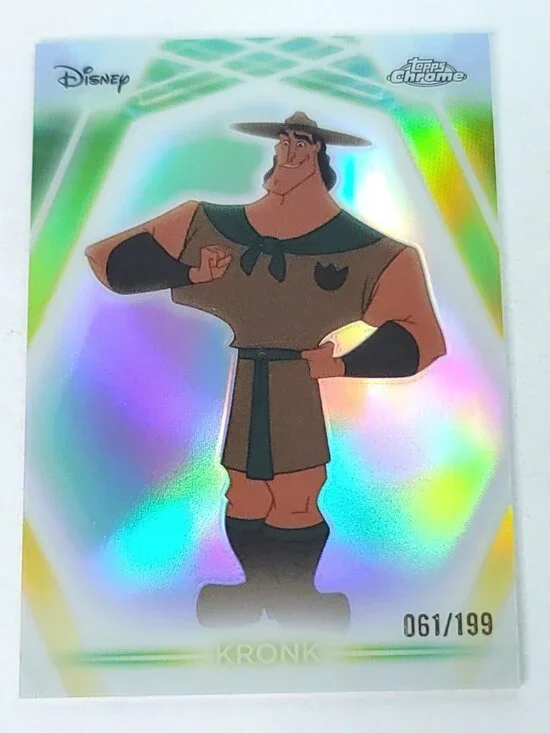 Kronk Topps 2026 Disney Neon Holo Chrome Refractor Limited 061/199 CNE