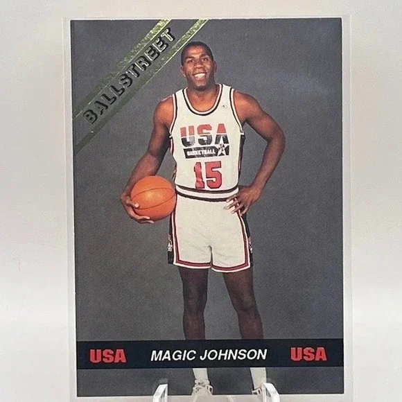 Magic Johnson 1992 Ballstreet Vol. 2 No. 5 NBA USA Team Basketball Card