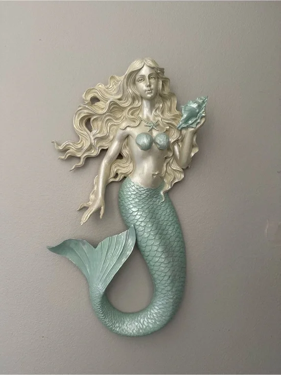 Mermaid Wall Hanging Made of Resin