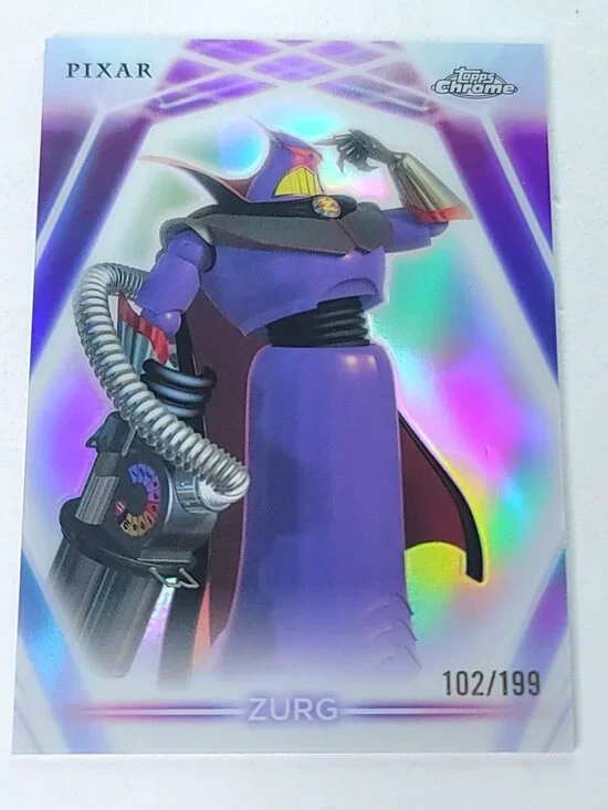 Zurg Topps 2026 Disney Neon Holo Chrome Refractor Limited 102/199 CNE