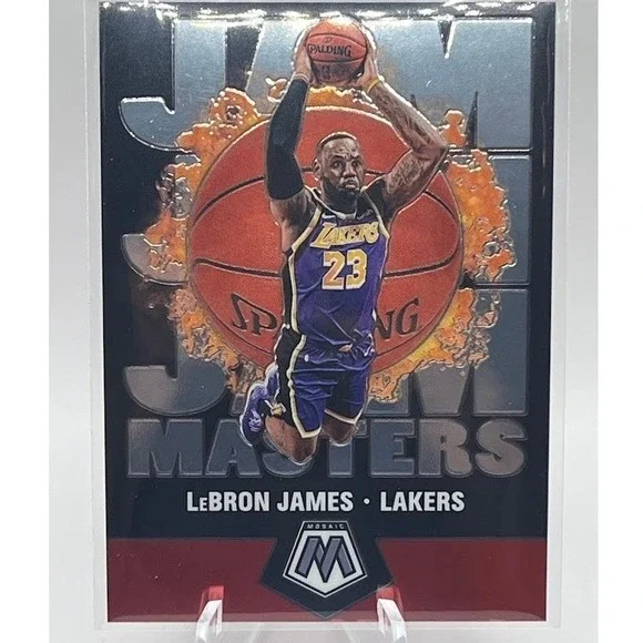 LeBron James Jam Masters Silver Prizm 2019 Panini Mosaic 16 Los Angeles Lakers