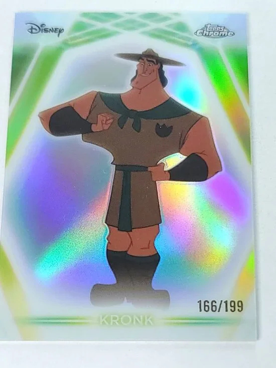 Kronk Topps 2026 Disney Neon Holo Chrome Refractor Limited 166/199 CNE