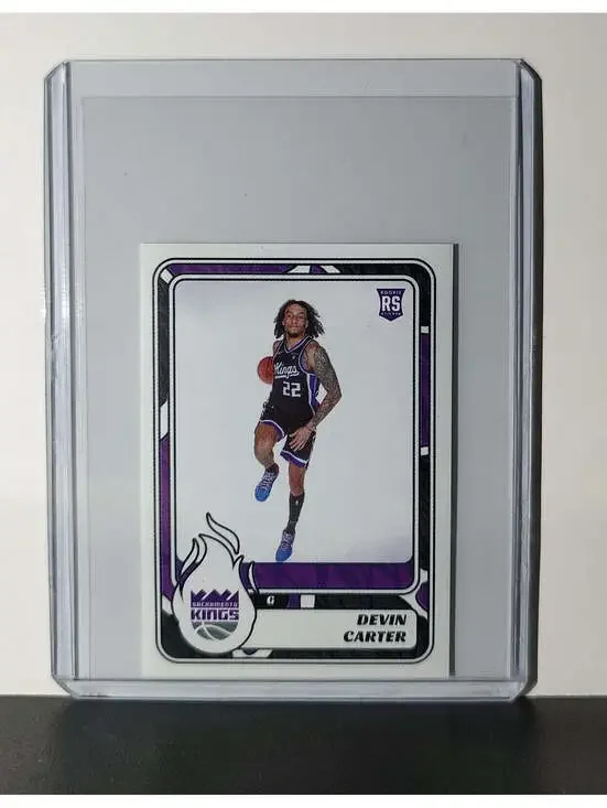 Devin Carter Rookie 2024-25 Panini NBA #460 Sticker Card Sacramento Kings