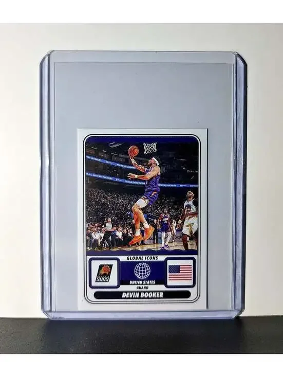 Devin Booker Global Icons 2024-25 Panini NBA #70 Sticker Card Phoenix Suns