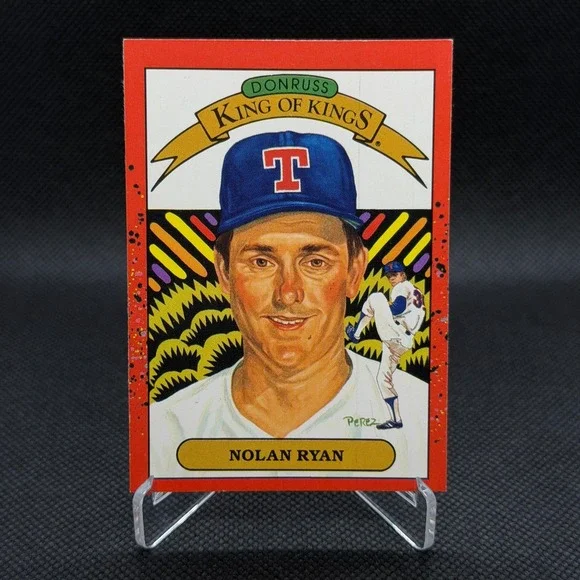 Nolan Ryan 1990 Donruss King‎ of Kings #665 Rangers Wrong Back NM