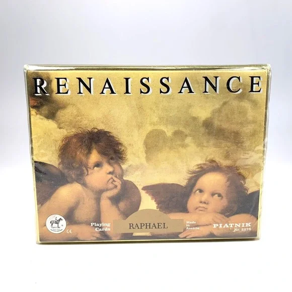 Vintage Platnik 2278 Renaissance Raphael‎ Playing Cards Brand New Sealed Box