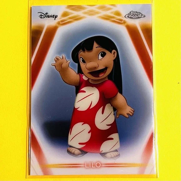 2026 Topps‎ Disney Neon Chrome Neon Etch Lilo #CNE-15 Lilo & Stitch Insert