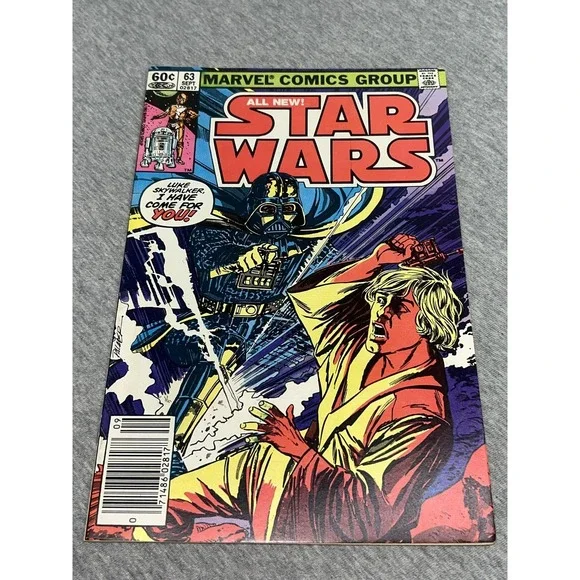 Vintage 1982 Marvel Star Wars #63 Comic Book Darth Vader Vs Luke‎ Skywalker