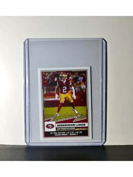 Deommodore Lenoir 2025 Panini NFL #529 Sticker 49ers