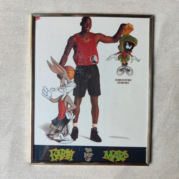 Nike Aerospace Poster Best on Earth Mars Jordan Bugs Bunny Marvin Space Jam 8x10