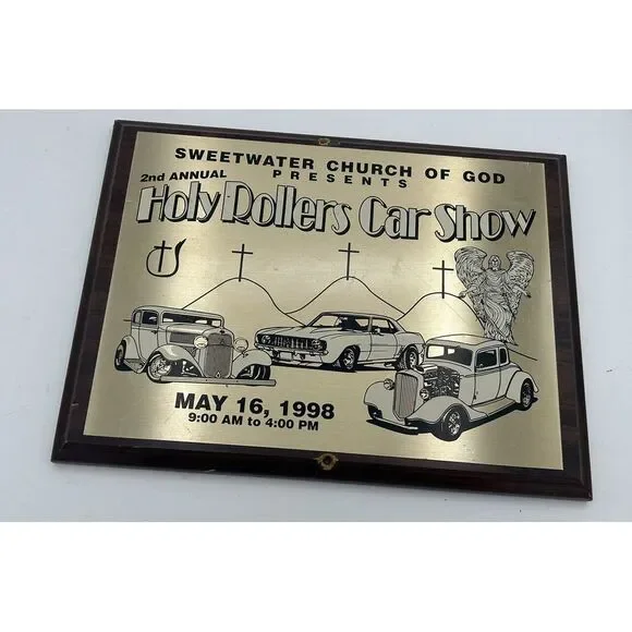 Holy Rollers Car Show Plaque 1998‎