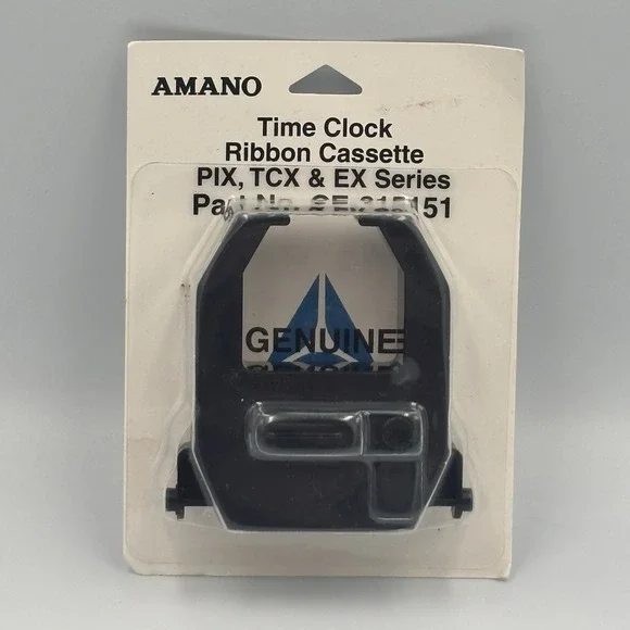 NEW GENUINE‎ AMANO CE-315151 TIME CLOCK RIBBON CASSETTE PIX TCX EX SERIES SEALED