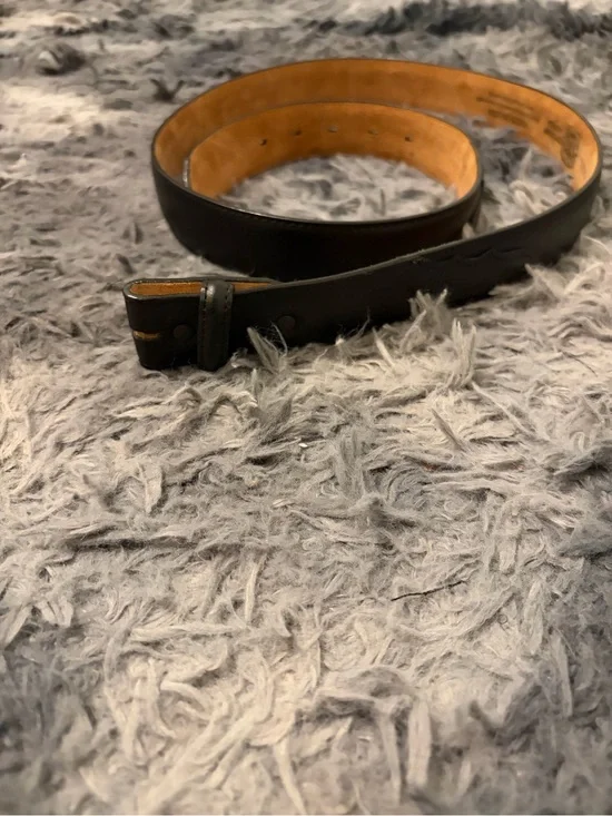 Tony Lama 0203L  Leather Western Belt Strap Only Sz 44 USA Replacement No Buckle