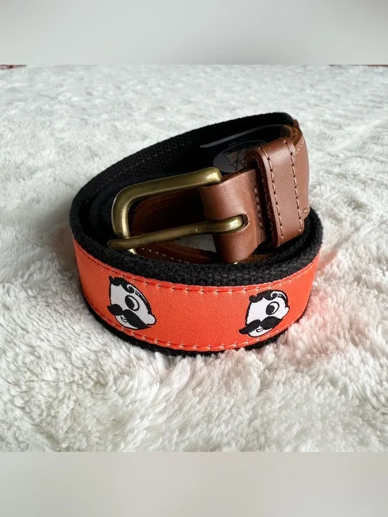 Natty Boh Belt Mens 36 Orange Charm City National Bohemian Baltimore Orioles MD