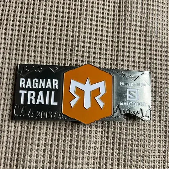 Ragnar Trail Fort Knox 2016‎ Belt Buckle Medal 1st Place Regular Mixed Masters