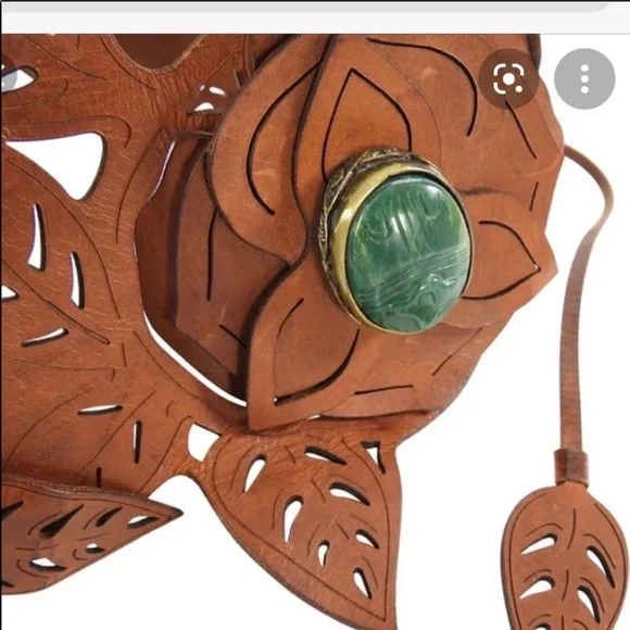 Rare Valentino‎ Scarab Jasper fashion belt