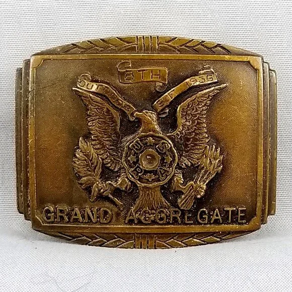 Belt Buckle 6th Grand‎ Aggregate U.S. Revolver Association Robbins Co Attleboro