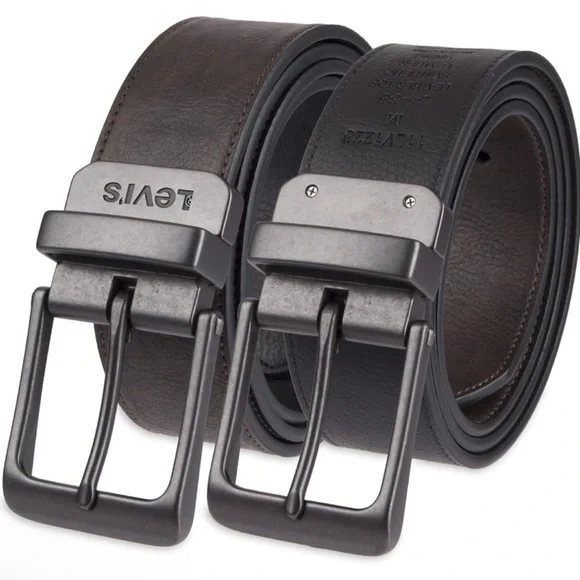 Levi's Men's Casual Everyday Two-in-One Reversible‎ Belt Size L 30-32