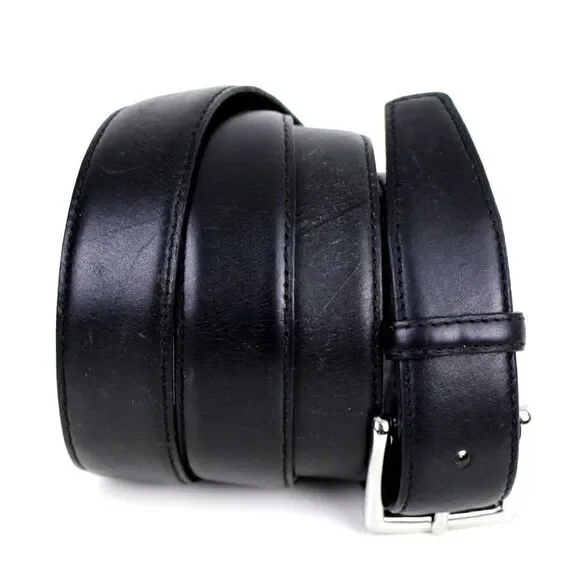 J.CREW BLACK GENUINE LEATHER 1 1/8