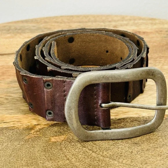 Vintage Men's Size 40 Dragon Scale Belt 1.5
