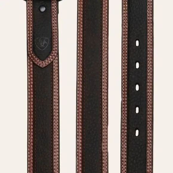 ARIAT MEN'S DIESEL BROWN CLASSIC LEATHER WESTERN BELT