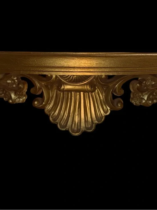 Ornate Gold Wall Display Shelf - Decorative Home Wall Decor