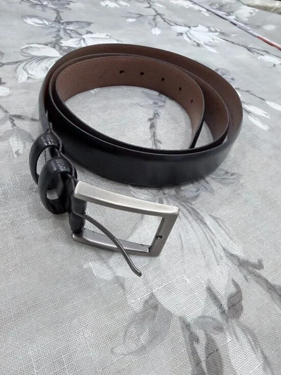 Full Grain Italian Leather Belt Black XL 52/130 Excellent Condition & Beautiful