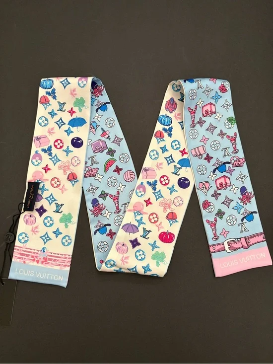 Fashion Silk Scarf Long Twilly