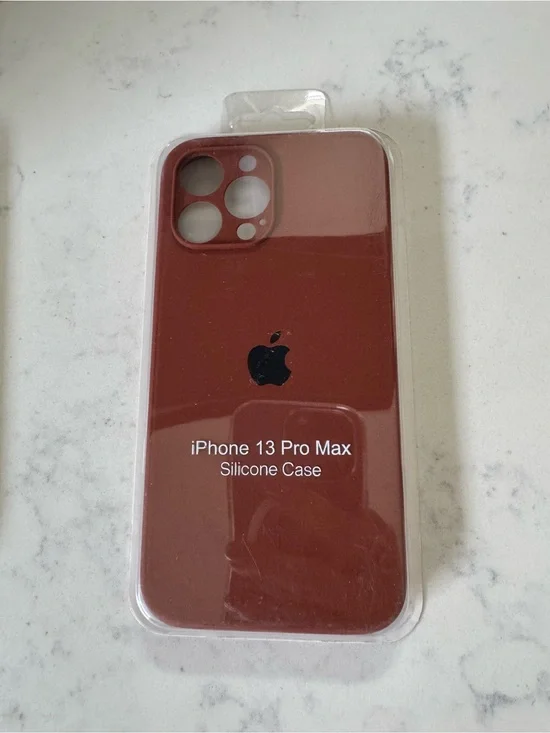 Apple iPhone 13 Pro Max Silicone Case - Brick Red