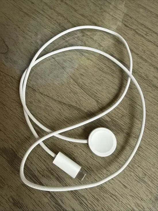 Genuine Apple Watch Cable Magnetic Fast Charger to USB-C Woven Braided 1M Cable