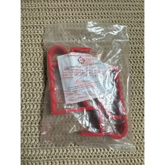 Over The Door Extended Hooks Red Plastic Multi Notch Hanger Organizer 2 pk