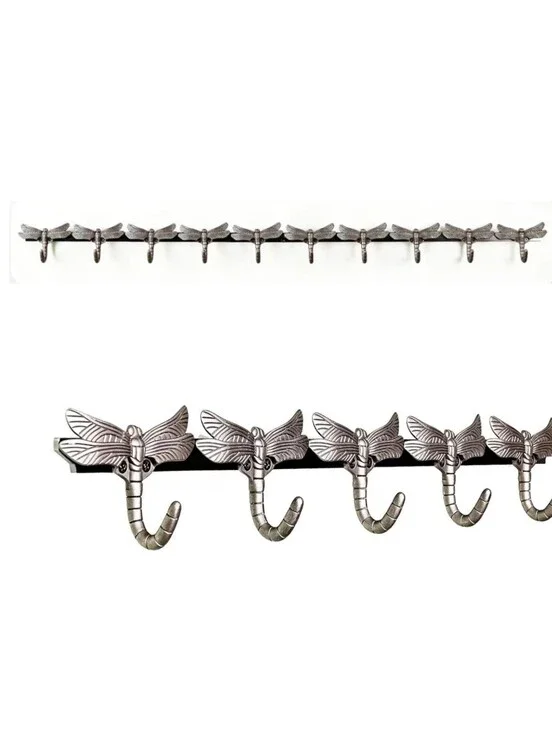 Reroser NWT 10-Hook Dragonfly Wall Mount Coat Rack