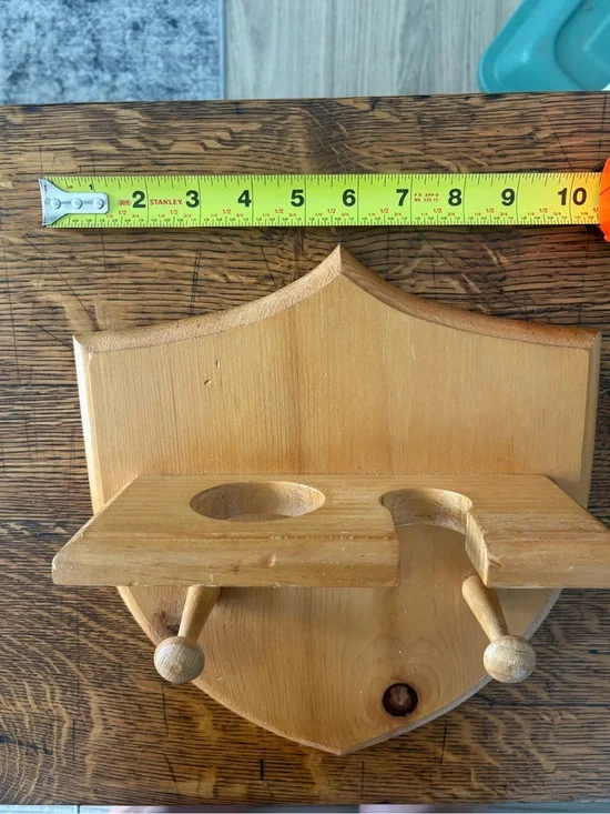 Wooden Wall-Mounted Rack Natural Pine