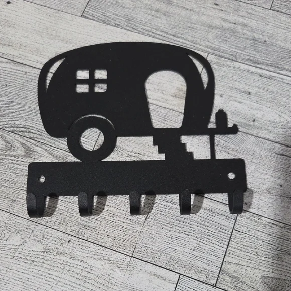 Black Metal Camper Wall Hook