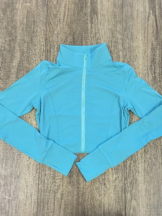 Cropped zip up jacket- Seamoss