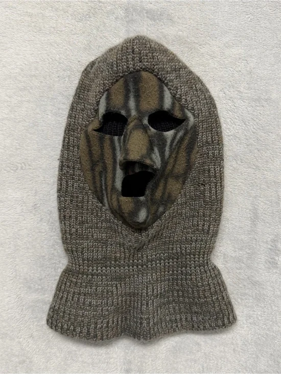 Vtg Realtree Camo Balaclava Face Mask Knit Hunting Made in USA Tactical Gorpcore