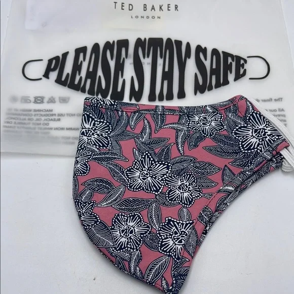 TED BAKER LONDON Reversible Reusable FACE MASK  NWT  OS