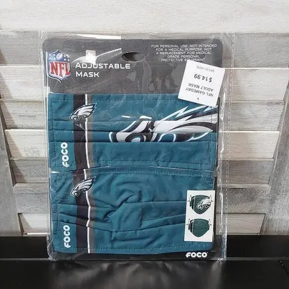 NFL  Philadelphia Eagles Adjustable Face Mask | FOCO | Adult